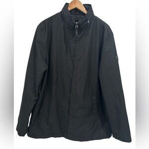 TUMI Tech Men's Black Stowable Hood Commuter Jacket - Size Large